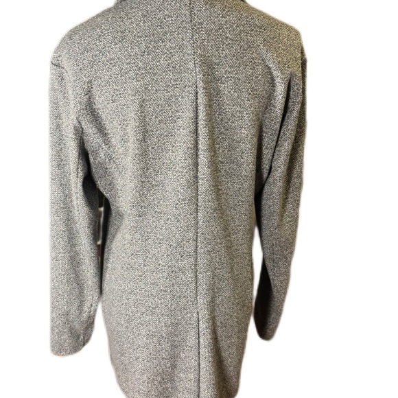 Avec Les Filles Gray/White Longline Knit Blazer Jacket XS EUC - Picture 5 of 10